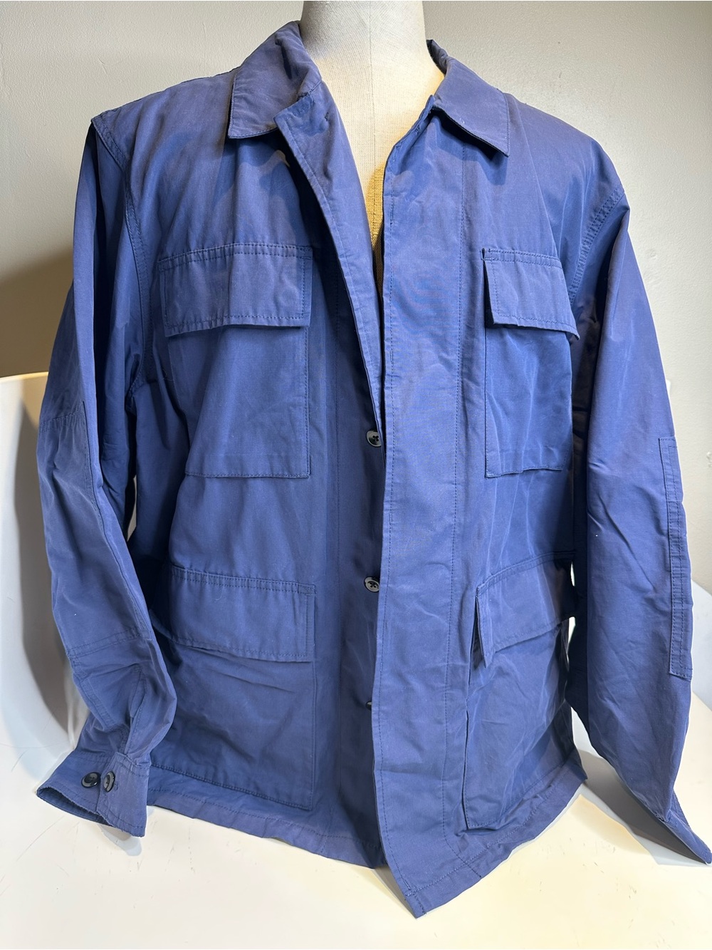 Banana Republic Men's Military Field Jacket in Blue